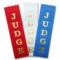 1-5/8"x6" Vertical Stock Title Ribbon (JUDGE)